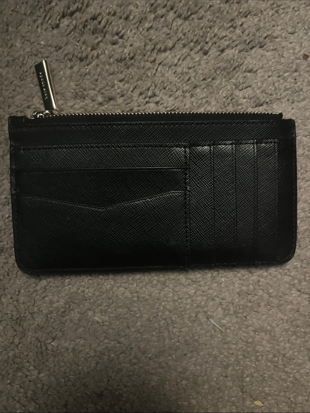 LIKE NEW Kate Spade Black and Gold Zip Card Wallet - Picture 4 of 6